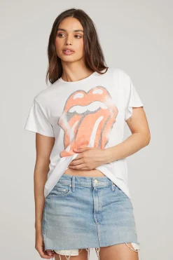 Chaser Brand Rolling Stones Classic Logo Tee Flash Sale