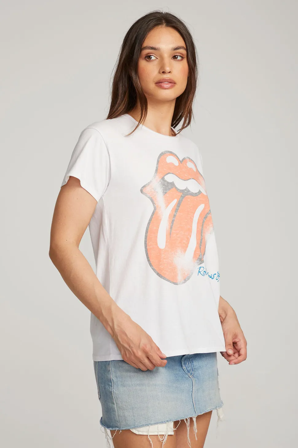 Chaser Brand Rolling Stones Classic Logo Tee Flash Sale