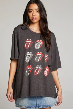 Chaser Brand Rolling Stones Multi Logo One Size Tee Store