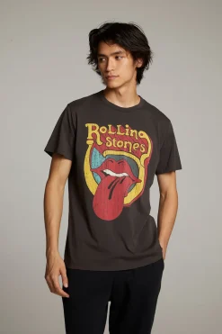 Chaser Brand Rolling Stones Retro Logo Crew Neck Tee Best Sale