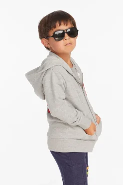 Chaser Brand Rolling Stones Script Logo Boys Zip-up Hoodie Fashion