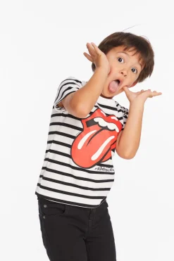 Chaser Brand Rolling Stones Tongue Logo Boys Tee Clearance