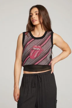 Chaser Brand Rolling Stones Tongue Stripes Cheap