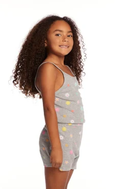 Chaser Brand Rosa Embroidered Flower Girls Romper Flash Sale