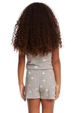 Chaser Brand Rosa Embroidered Flower Girls Romper Flash Sale