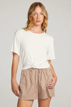 Chaser Brand Rosebud White Tee Cheap