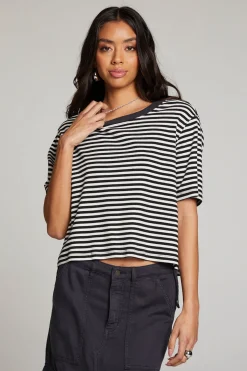 Chaser Brand Rover Punk Stripe Tee Fashion