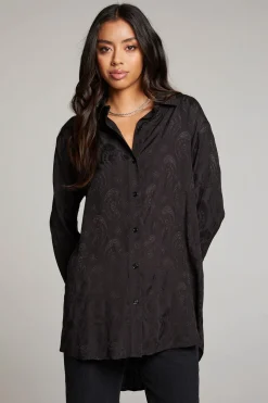 Chaser Brand Ruby Licorice Button Up Hot