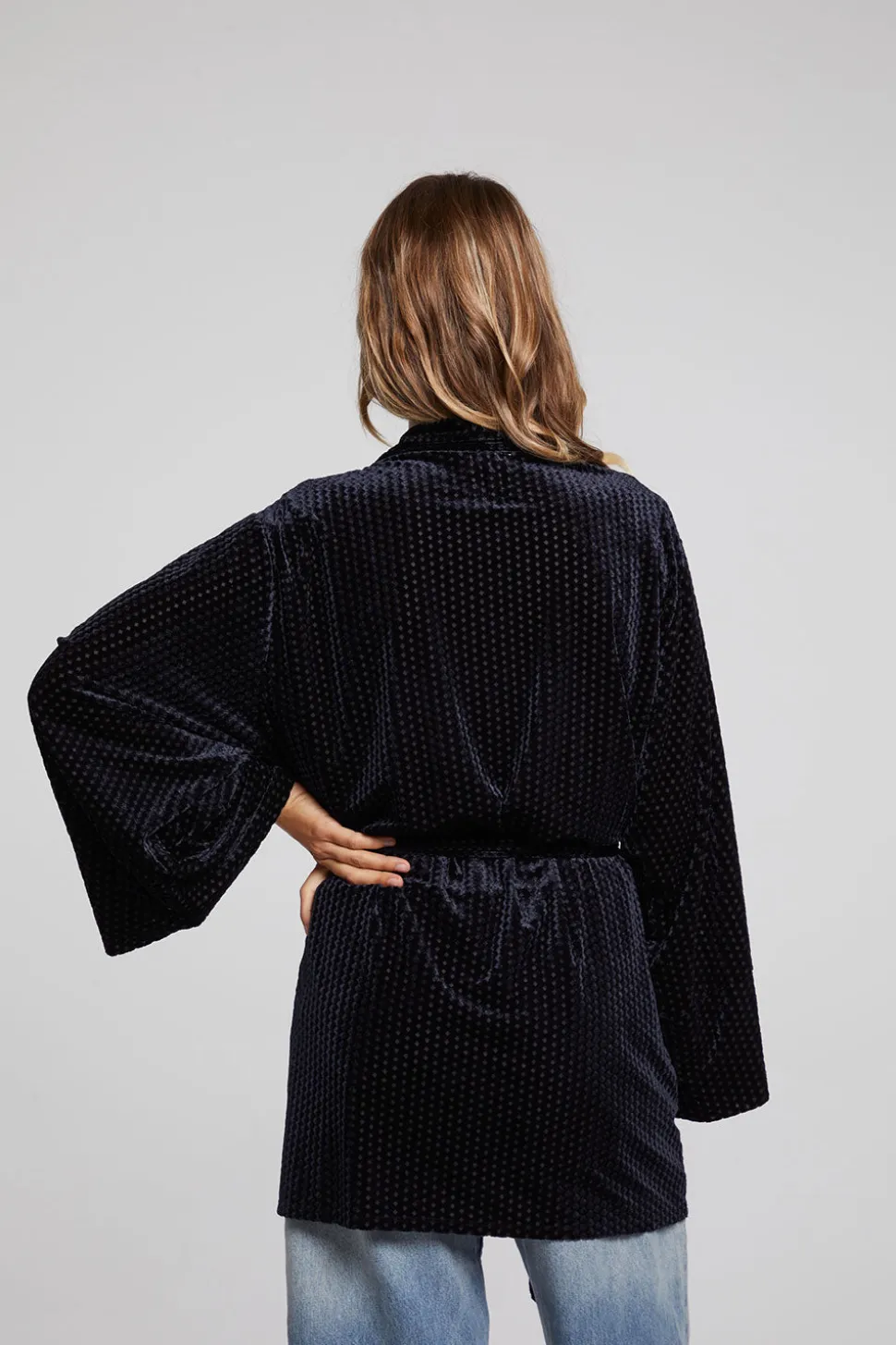 Chaser Brand Salina Check Burnout Kimono Store