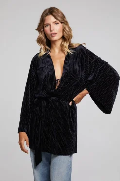 Chaser Brand Salina Check Burnout Kimono Store