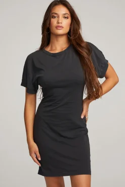 Chaser Brand Saloon Licorice Mini Dress Hot