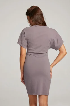 Chaser Brand Saloon Purple Sage Mini Dress Best Sale