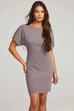 Chaser Brand Saloon Purple Sage Mini Dress Best Sale