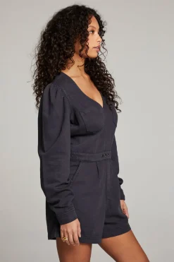Chaser Brand Sami Licorice Romper Hot