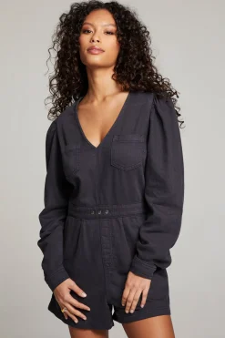 Chaser Brand Sami Licorice Romper Hot