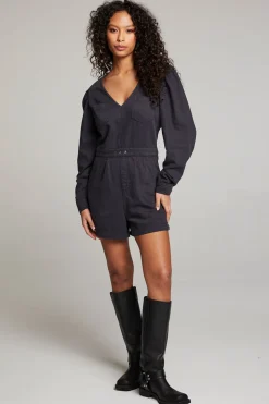 Chaser Brand Sami Licorice Romper Hot