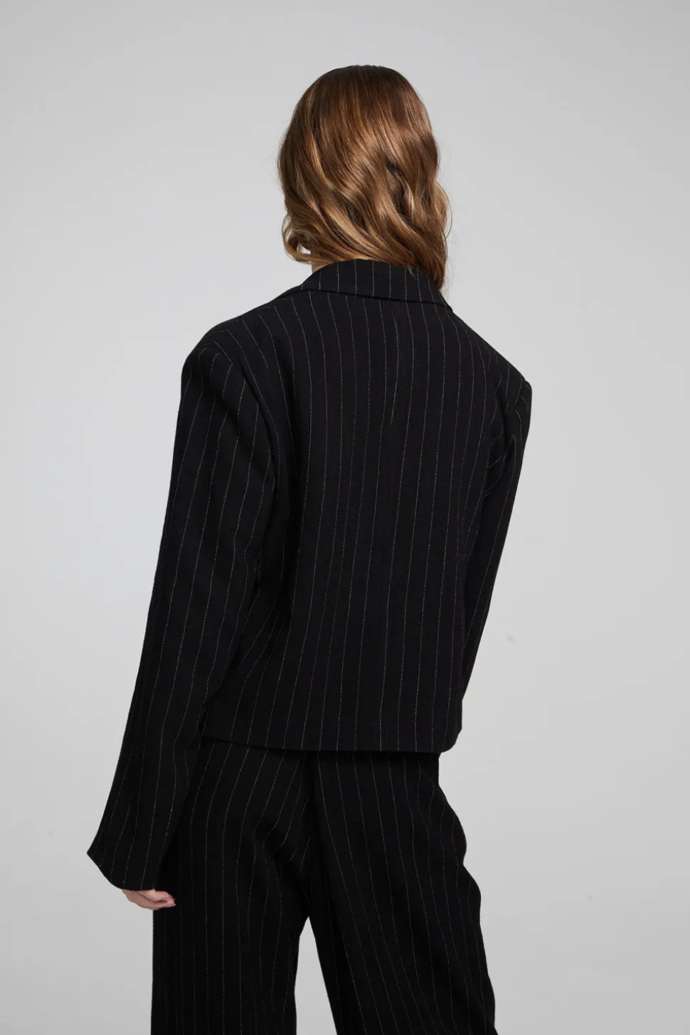 Chaser Brand Santana Beverly Pinstripe Blazer Discount