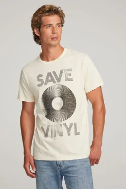 Chaser Brand Save Vinyl Mens Tee Fashion
