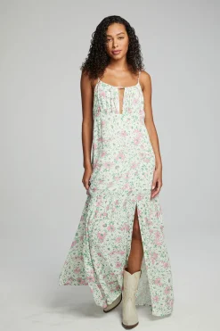 Chaser Brand Seren Maxi Dress - Grass Daisy Floral Fashion