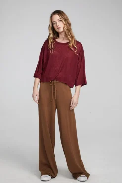 Chaser Brand Shine Wine Red Tee Cheap