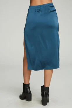 Chaser Brand Side Slit Midi Skirt Outlet