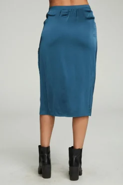 Chaser Brand Side Slit Midi Skirt Outlet