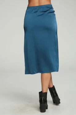 Chaser Brand Side Slit Midi Skirt Outlet