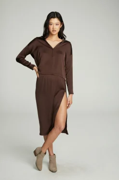 Chaser Brand Side Slit Midi Skirt Best