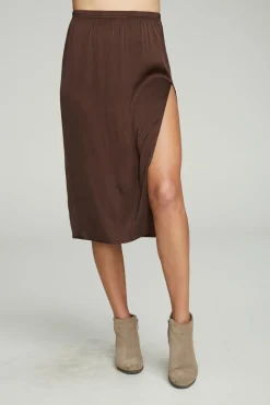 Chaser Brand Side Slit Midi Skirt Best