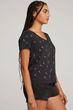 Chaser Brand Silver Martinis Tee New