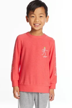 Chaser Brand Skeleton Skater Boys Long Sleeve Clearance