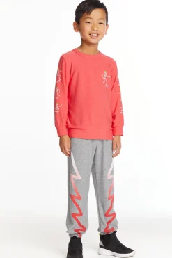 Chaser Brand Skeleton Skater Boys Long Sleeve Clearance