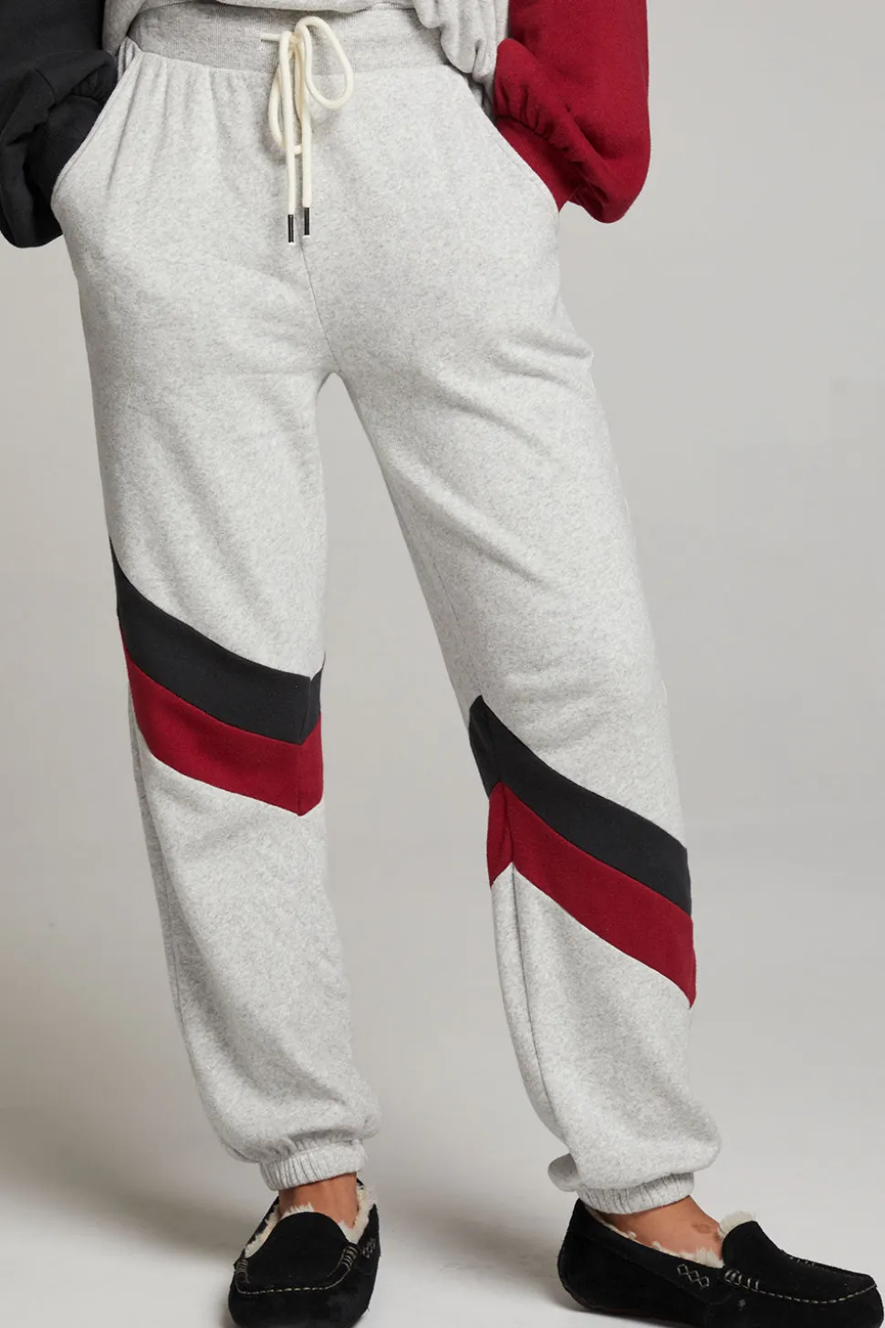 Chaser Brand Skull Fire Color Block Joggers Online