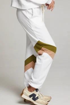 Chaser Brand Skull Sand Color Block Joggers Cheap