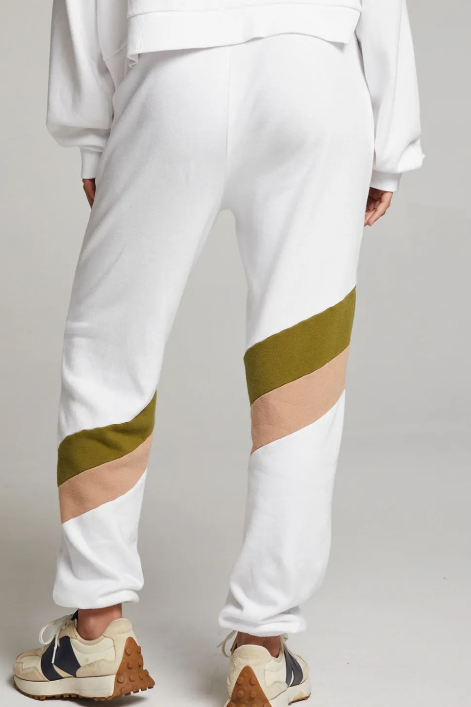 Chaser Brand Skull Sand Color Block Joggers Cheap