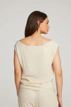 Chaser Brand Sleeveless Bark Dolman Tee Outlet