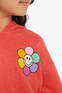 Chaser Brand Smiley Flower & Hearts Girls Pullover Hoodie Store