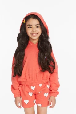 Chaser Brand Smiley Flower & Hearts Girls Pullover Hoodie Store