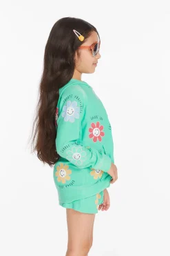 Chaser Brand Smiley Flower Girls Zip-up Hoodie Store