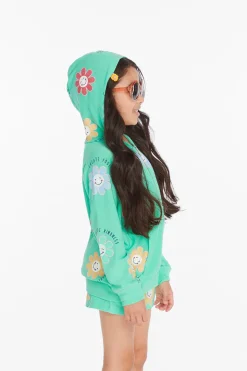 Chaser Brand Smiley Flower Girls Zip-up Hoodie Store