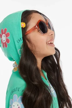 Chaser Brand Smiley Flower Girls Zip-up Hoodie Store