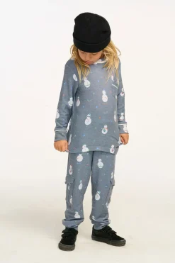 Chaser Brand Snowman Fun Long Sleeve Pocket Shirt Online