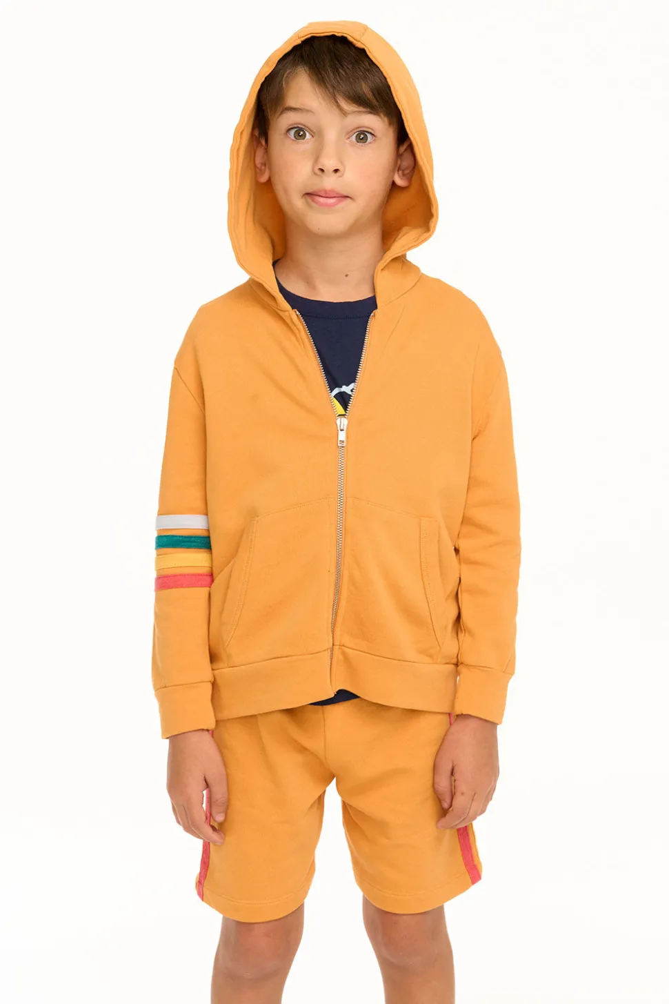 Chaser Brand Socal Stripe Zip-Up Hoodie Hot