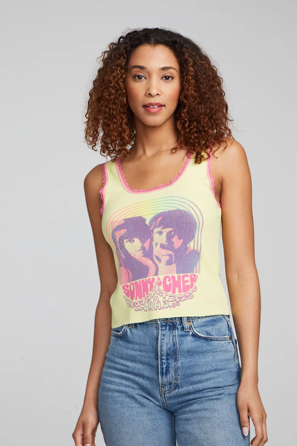 Chaser Brand Sonny & Cher "Westbury Music Fair" Tank Top Best