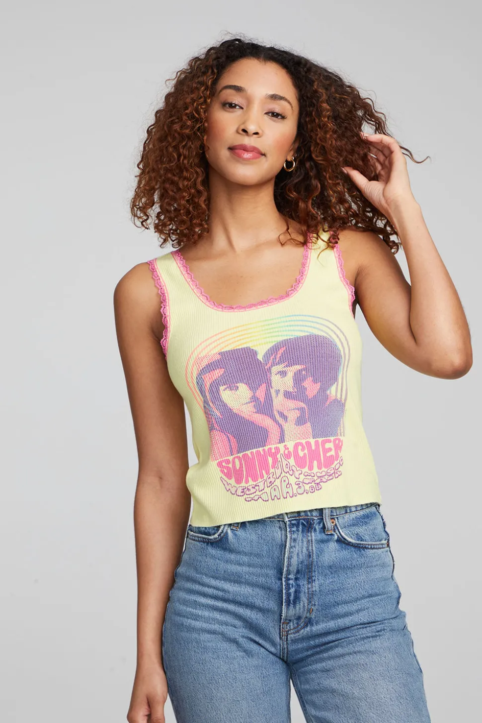 Chaser Brand Sonny & Cher "Westbury Music Fair" Tank Top Best