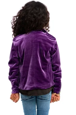 Chaser Brand Stretch Velvet Moto Jacket Sale