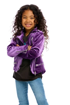 Chaser Brand Stretch Velvet Moto Jacket Sale