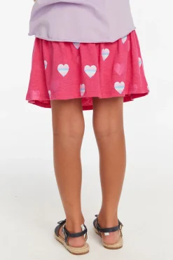 Chaser Brand Stripe Hearts Girls Skort Clearance