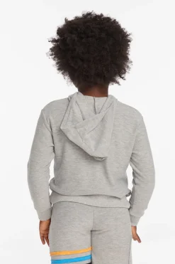 Chaser Brand Striped Heather Grey Boys Pullover Hoodie Cheap