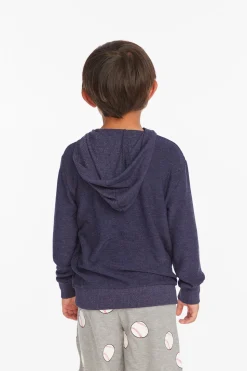 Chaser Brand Striped Sapphire Boys Pullover Hoodie Cheap
